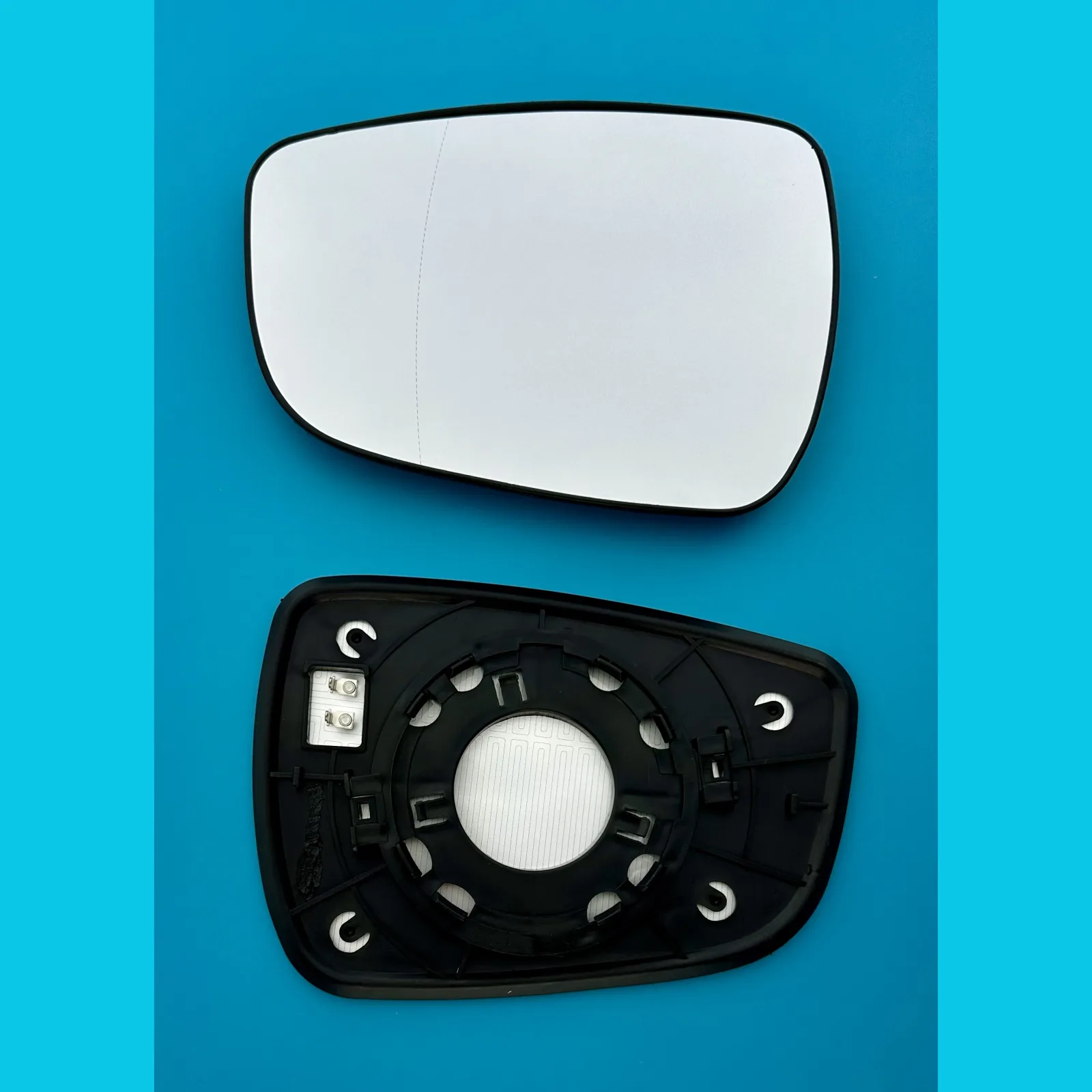 Hyundai Veloster Clip-on Wing Mirror Glass 2011-2017 — Heated, Convex — Left Passenger Side