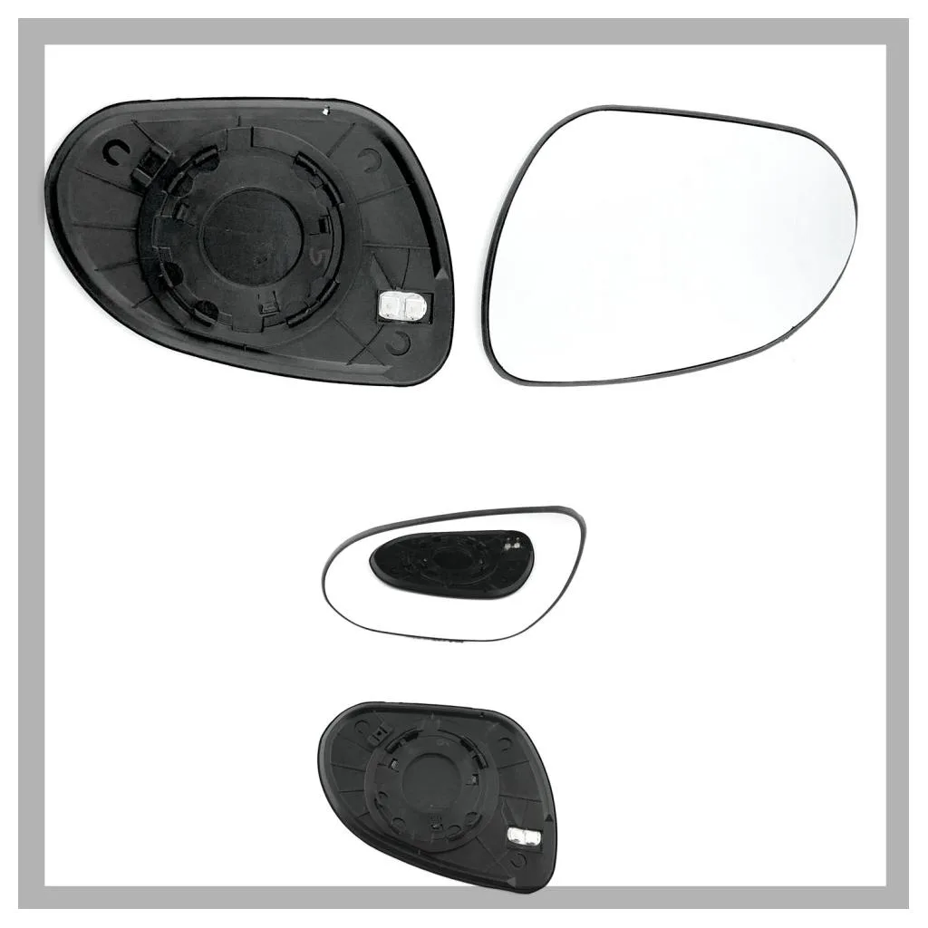 Hyundai Elantra Clip-on Wing Mirror Glass 2006-2011 — Heated, Convex — Left Passenger Side