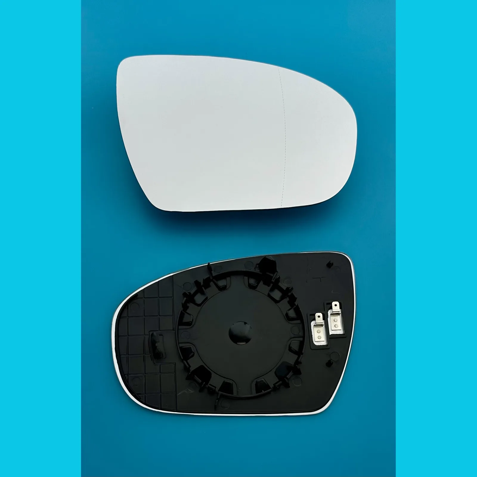 Hyundai i20 Clip-on Wing Mirror Glass 2015-2021 — Heated, Convex — Right Driver Side