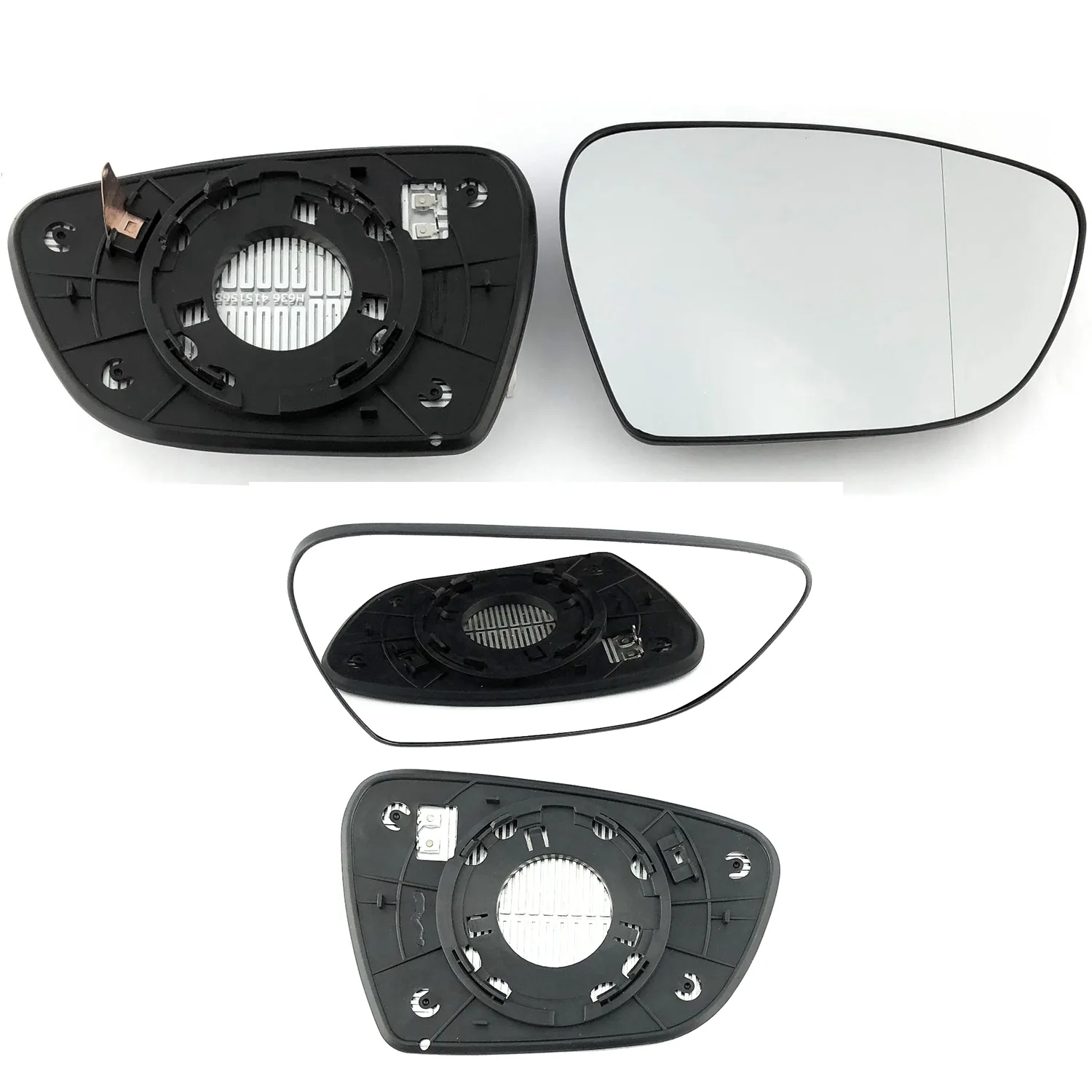 Kia Ceed Clip-on Wing Mirror Glass 2012-2018 — Heated, Convex — Right Driver Side