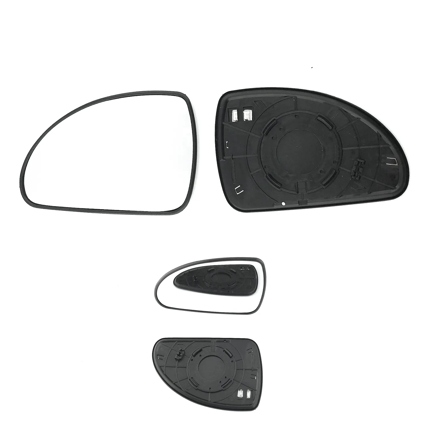 Kia Ceed Clip-on Wing Mirror Glass 2006-2009 — Heated, Convex — Left Passenger Side
