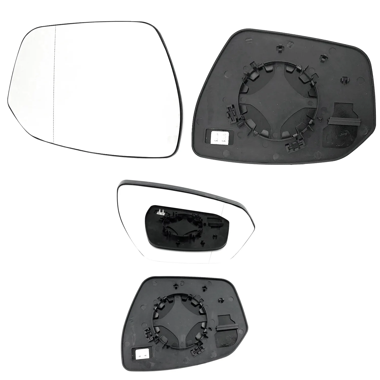 Land Rover Range Rover Evoque Clip-on Wing Mirror Glass 2011-2014 — Heated, Convex — Left Passenger Side