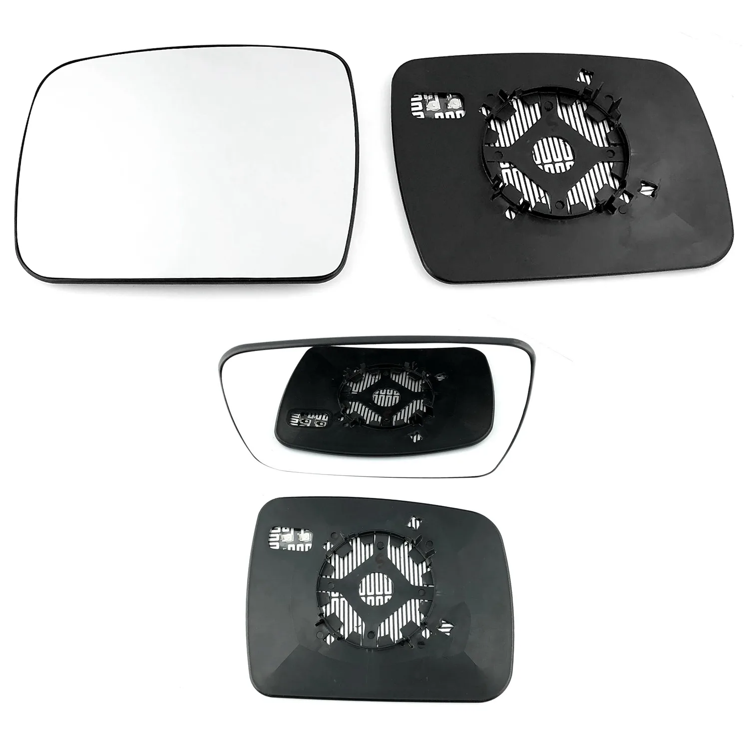 Clip on Wing Mirror Glass — Left Passenger Side
