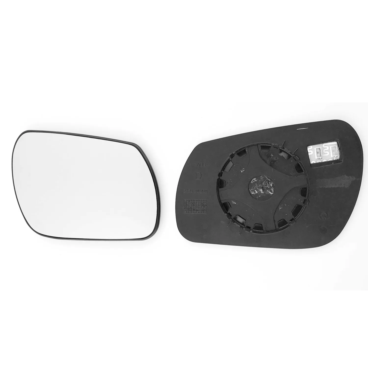 Mazda 3 Clip-on Wing Mirror Glass 2003-2008 — Heated, Convex — Left Passenger Side