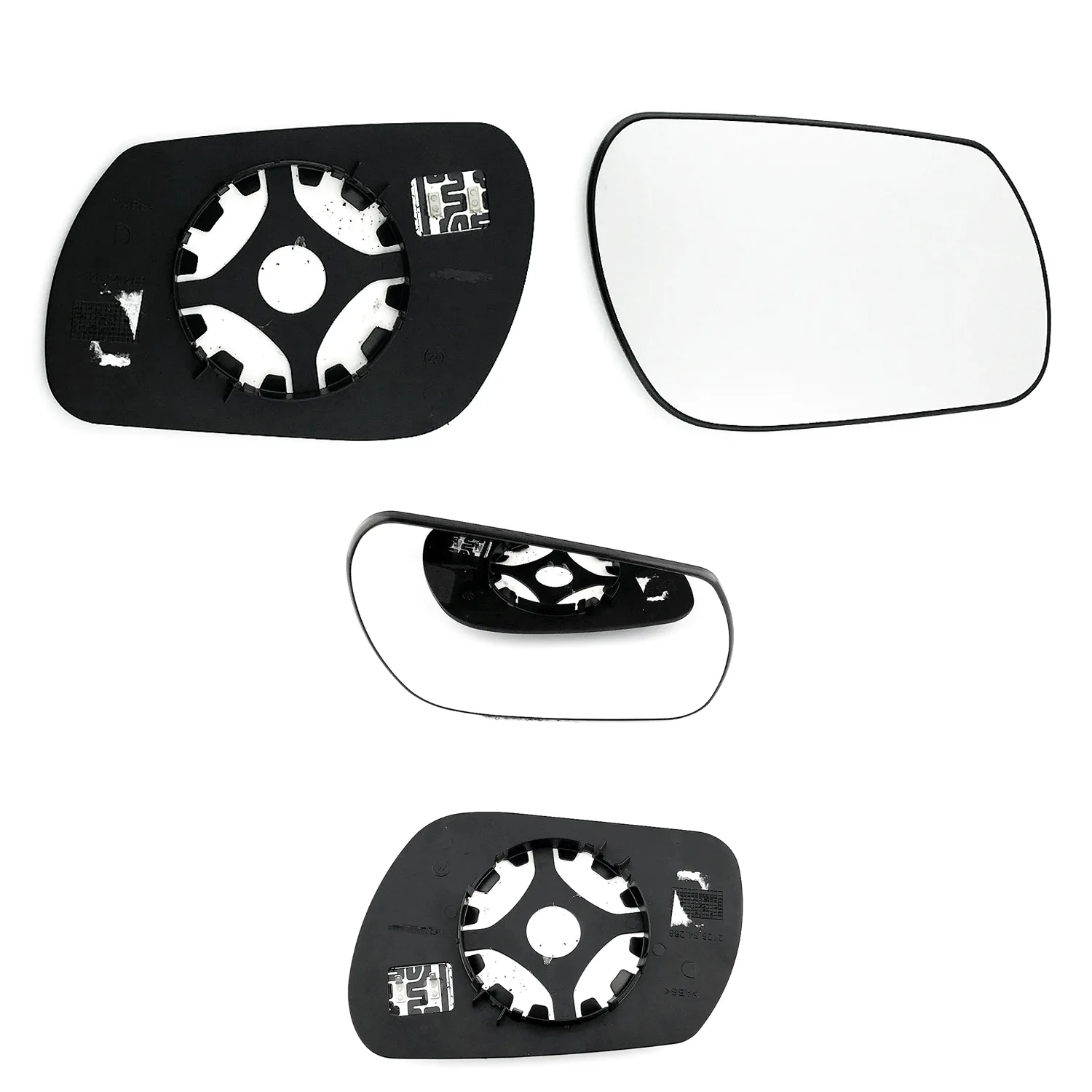Mazda 3 Clip-on Wing Mirror Glass 2003-2008 — Heated, Convex — Right Driver Side