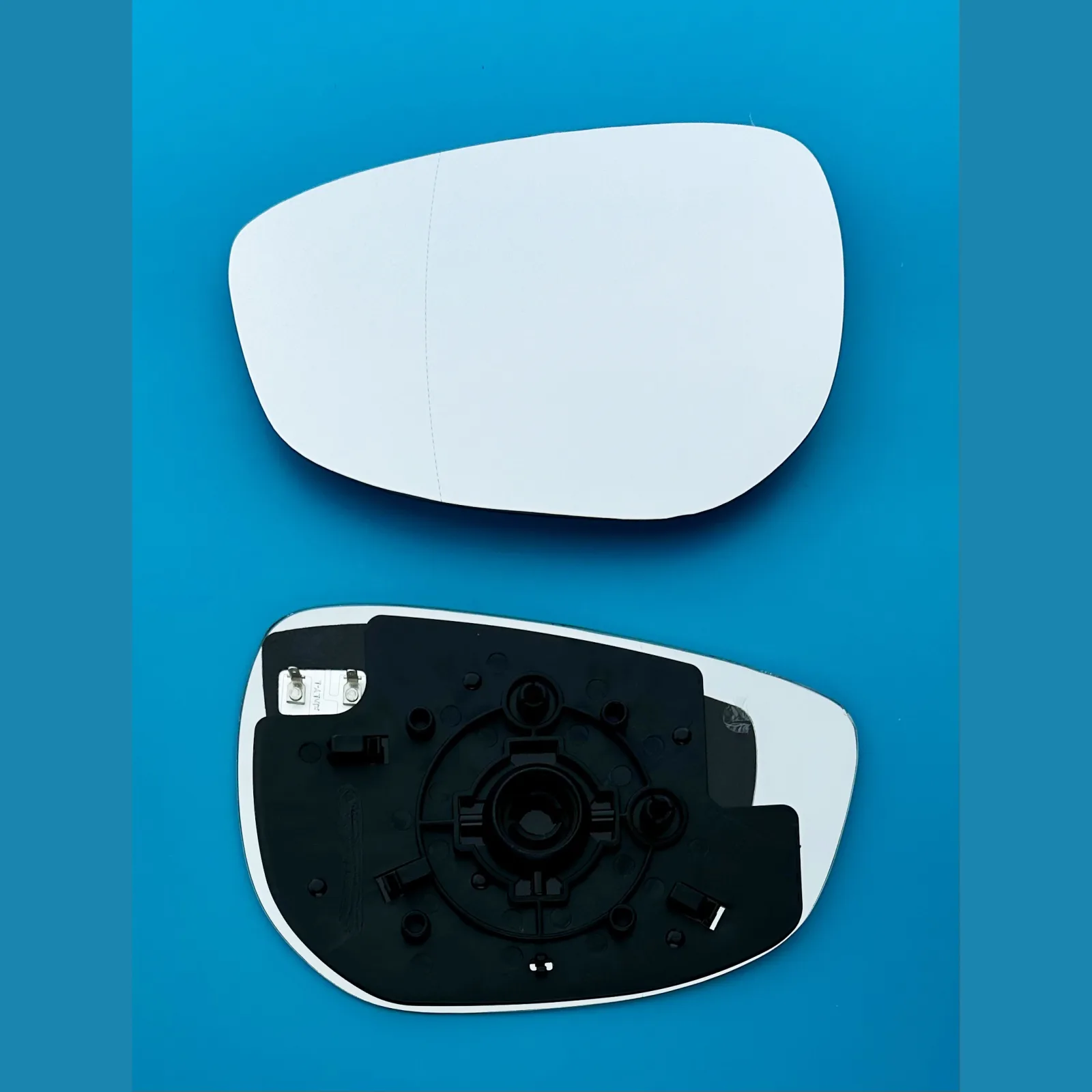 Mazda 3 Clip-on Wing Mirror Glass 2019-2021 — Heated, Convex — Left Passenger Side