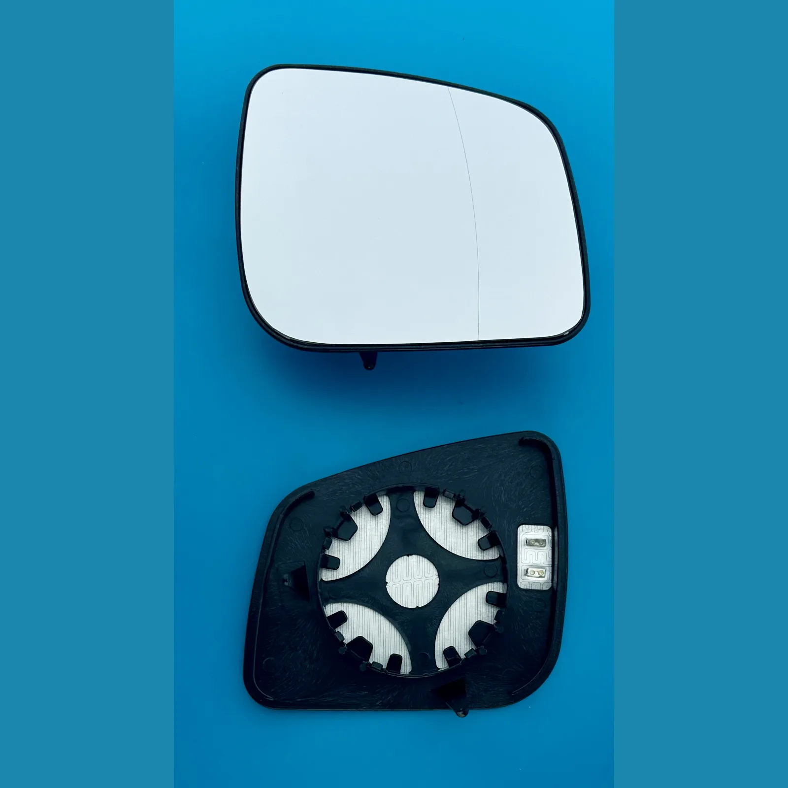 Mercedes B Class Clip-on Wing Mirror Glass 2008-2011 — Heated, Wide Angle — Right Driver Side