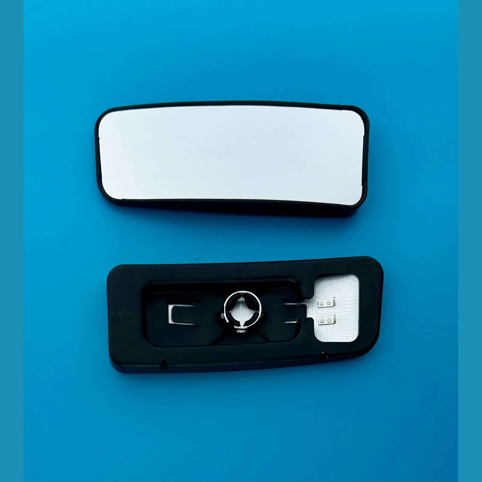 Volkswagen Crafter Clip-on Wing Mirror Glass 2007-2016 — Heated, Wide Angle, Blind-Spot, Lower Glass — Left Passenger Side