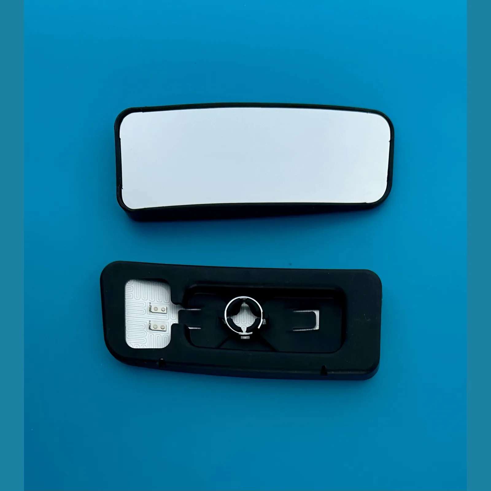 Volkswagen Crafter Clip-on Wing Mirror Glass 2007-2016 — Heated, Wide Angle, Blind-Spot, Lower Glass — Right Driver Side