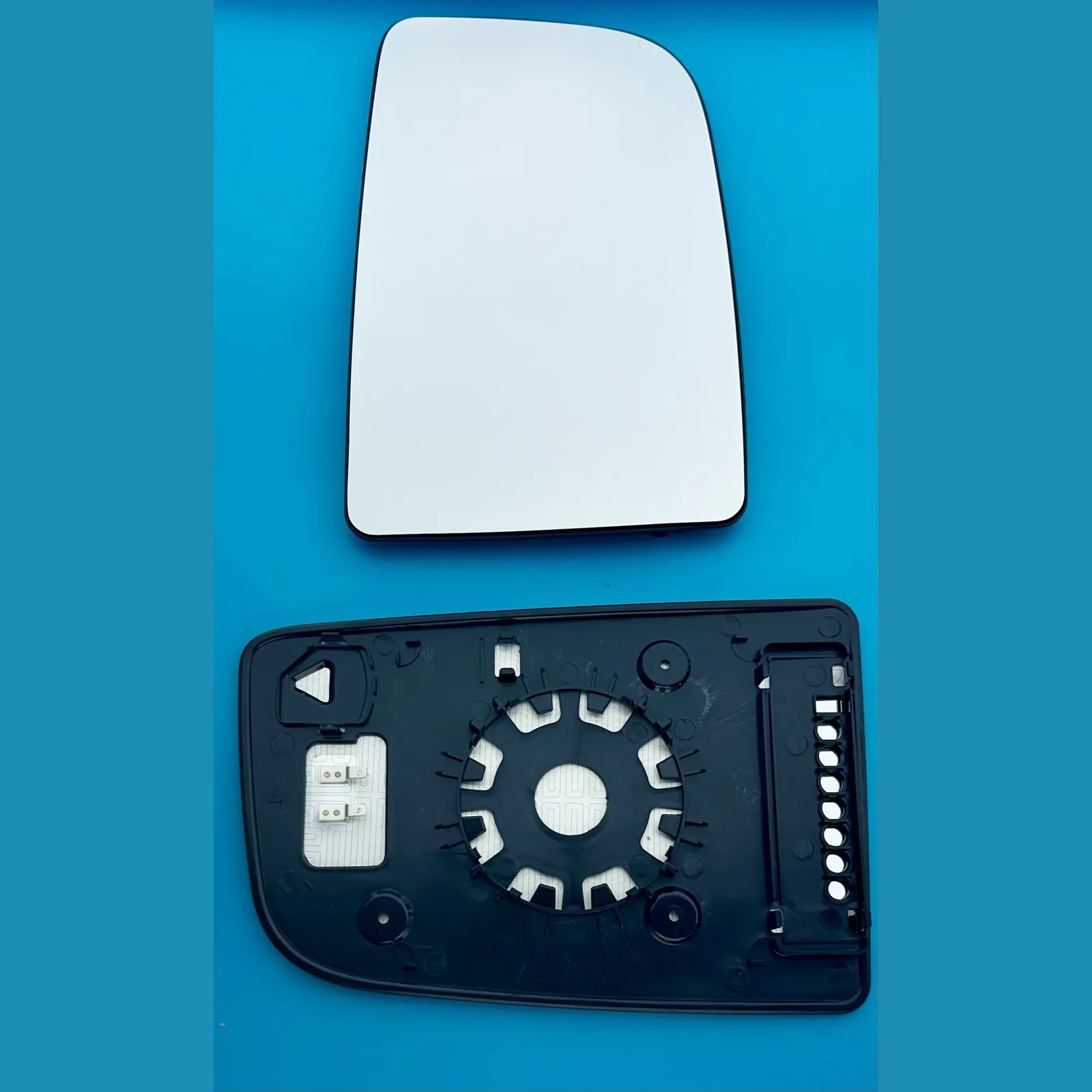 Clip on Wing Mirror Glass — Right Driver Side
