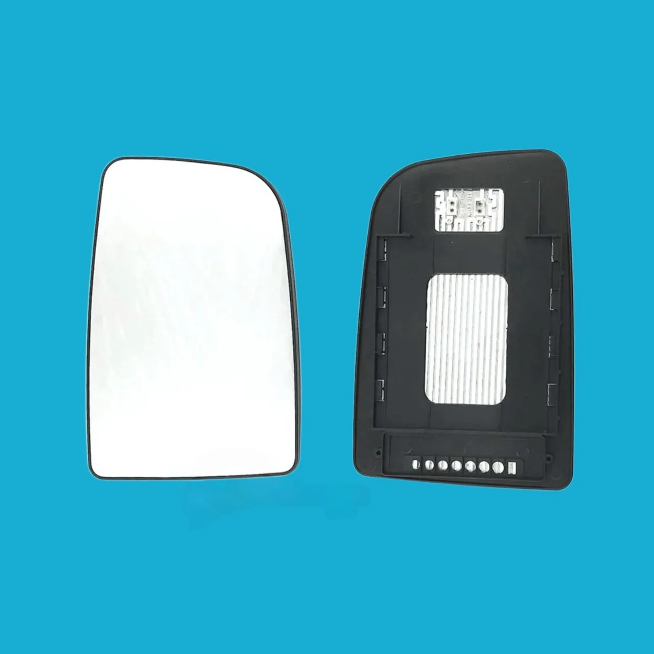 Volkswagen Crafter Clip-on Wing Mirror Glass 2007-2016 — Heated, Convex — Left Passenger Side