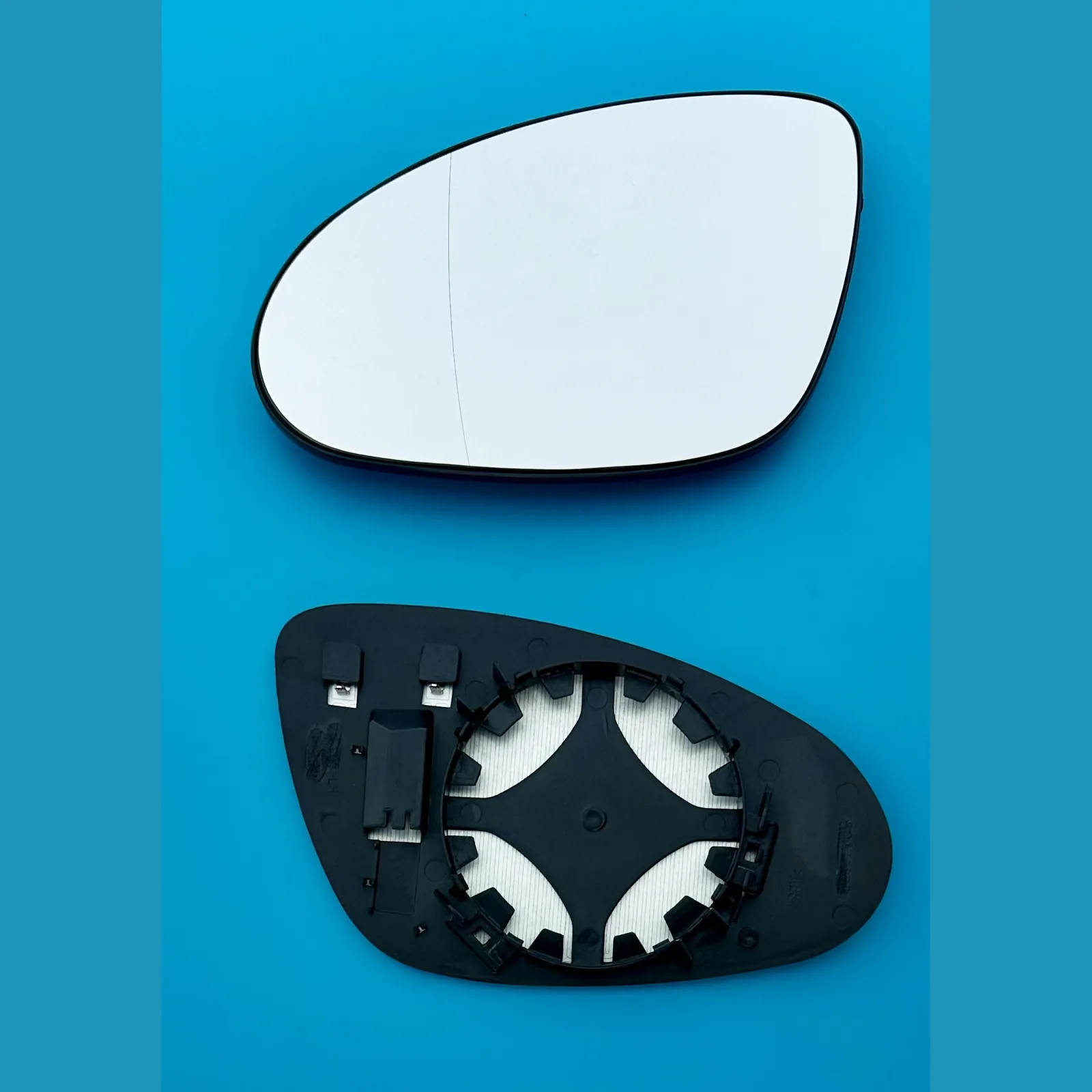 Mercedes S Class Clip-on Wing Mirror Glass 2005-2009 — Heated, Wide Angle — Left Passenger Side