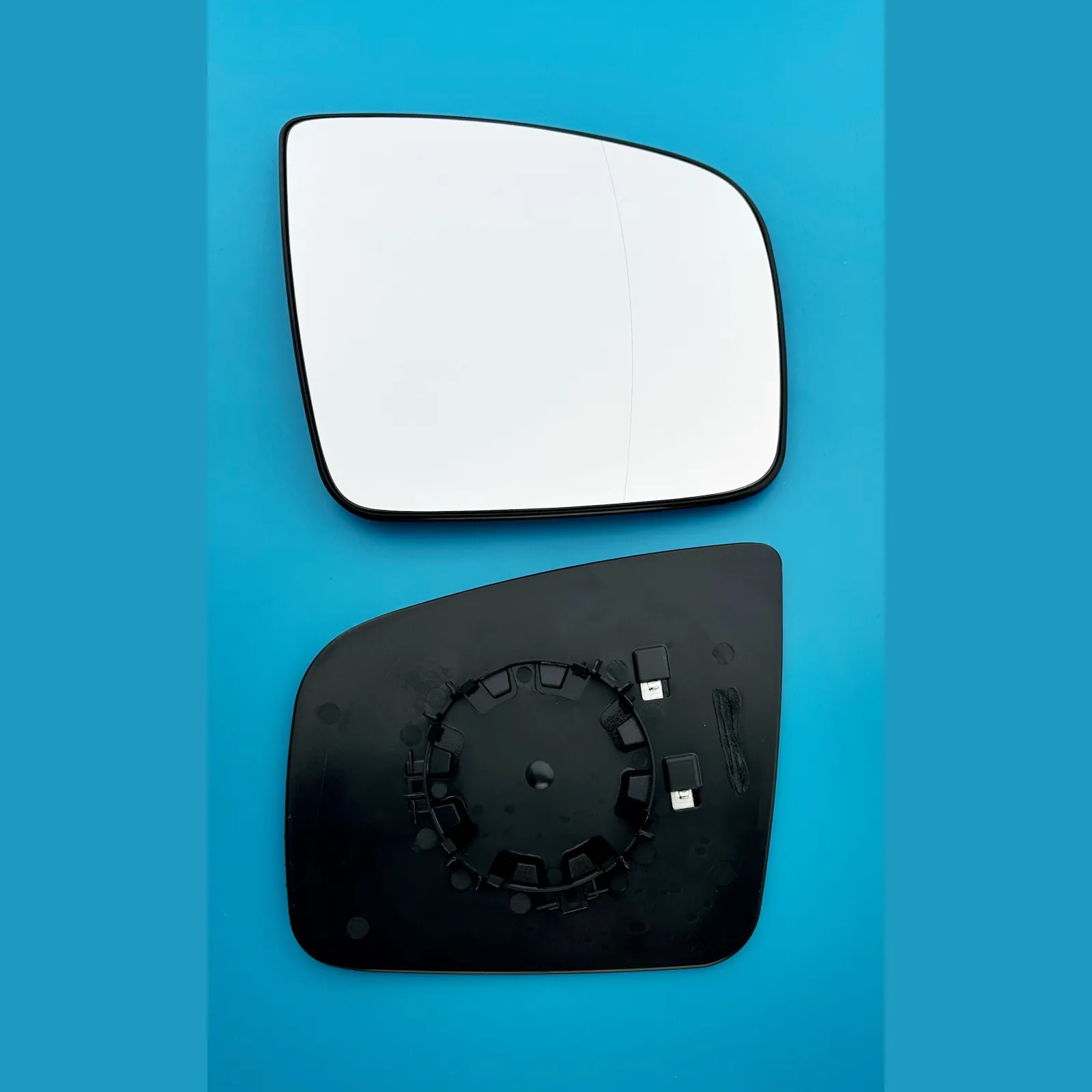 Clip on Wing Mirror Glass — Right Driver Side