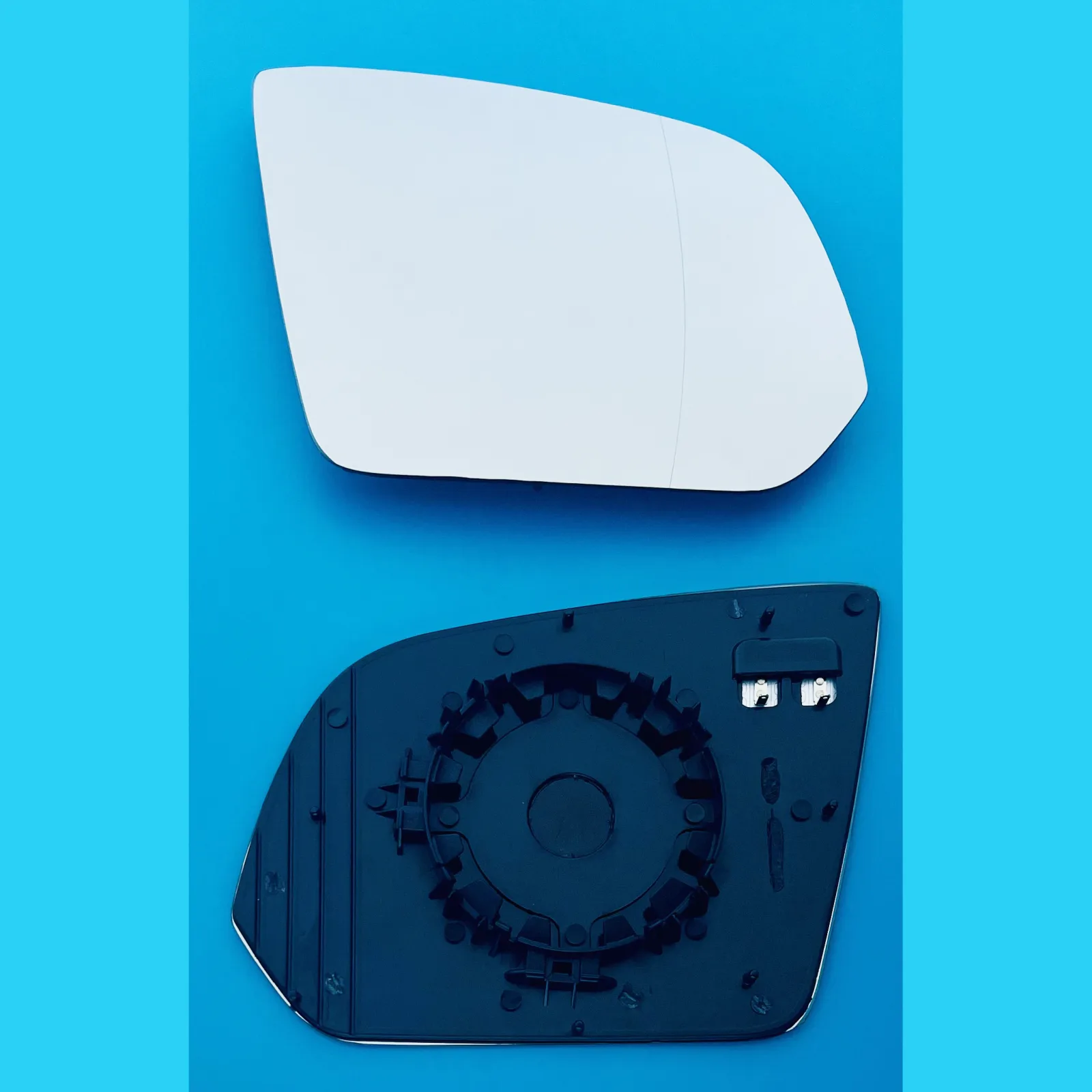 Clip on Wing Mirror Glass — Right Driver Side