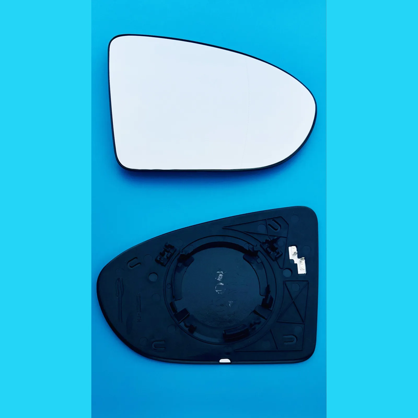 Nissan Qashqai Clip-on Wing Mirror Glass 2006-2013 — Heated, Convex — Right Driver Side