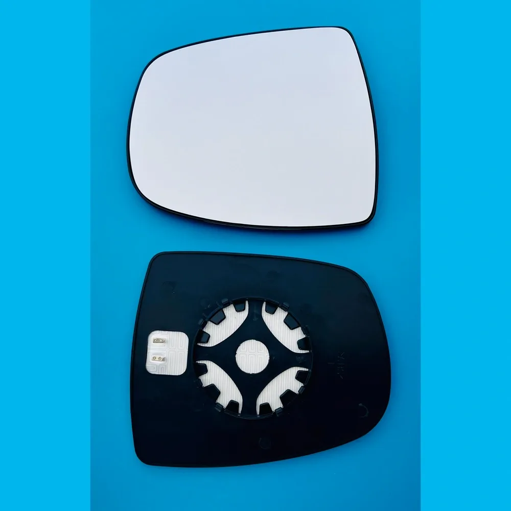 Renault Trafic Clip-on Wing Mirror Glass 2001-2012 — Non-heated, Convex — Left Passenger Side
