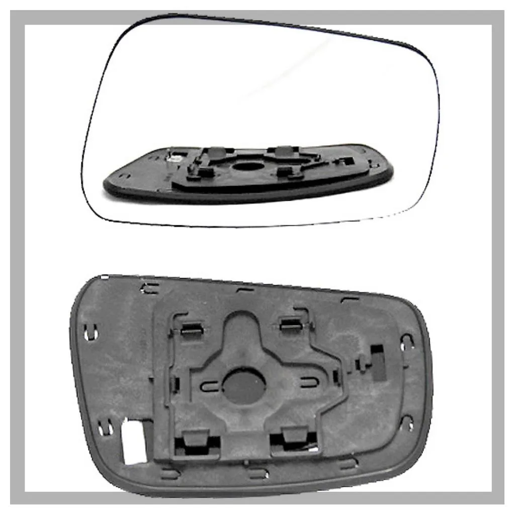Nissan Navara Clip-on Wing Mirror Glass 2005-2007 — Heated, Convex — Right Driver Side