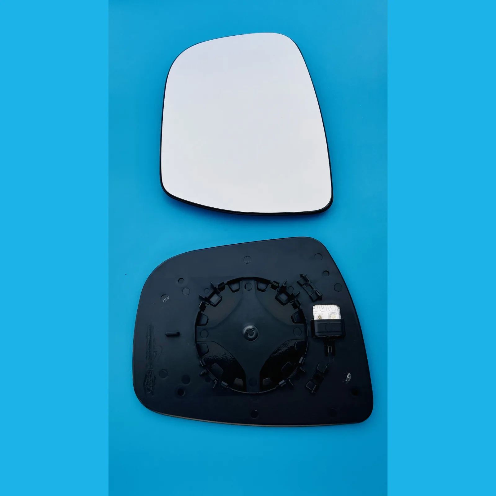 Nissan Juke Clip-on Wing Mirror Glass 2015-2021 — Heated, Convex — Left Passenger Side
