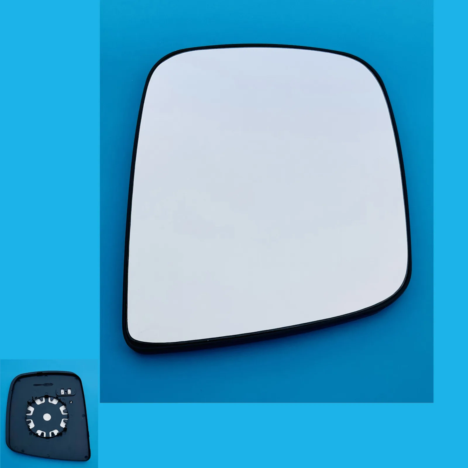 Clip on Wing Mirror Glass — Right Driver Side