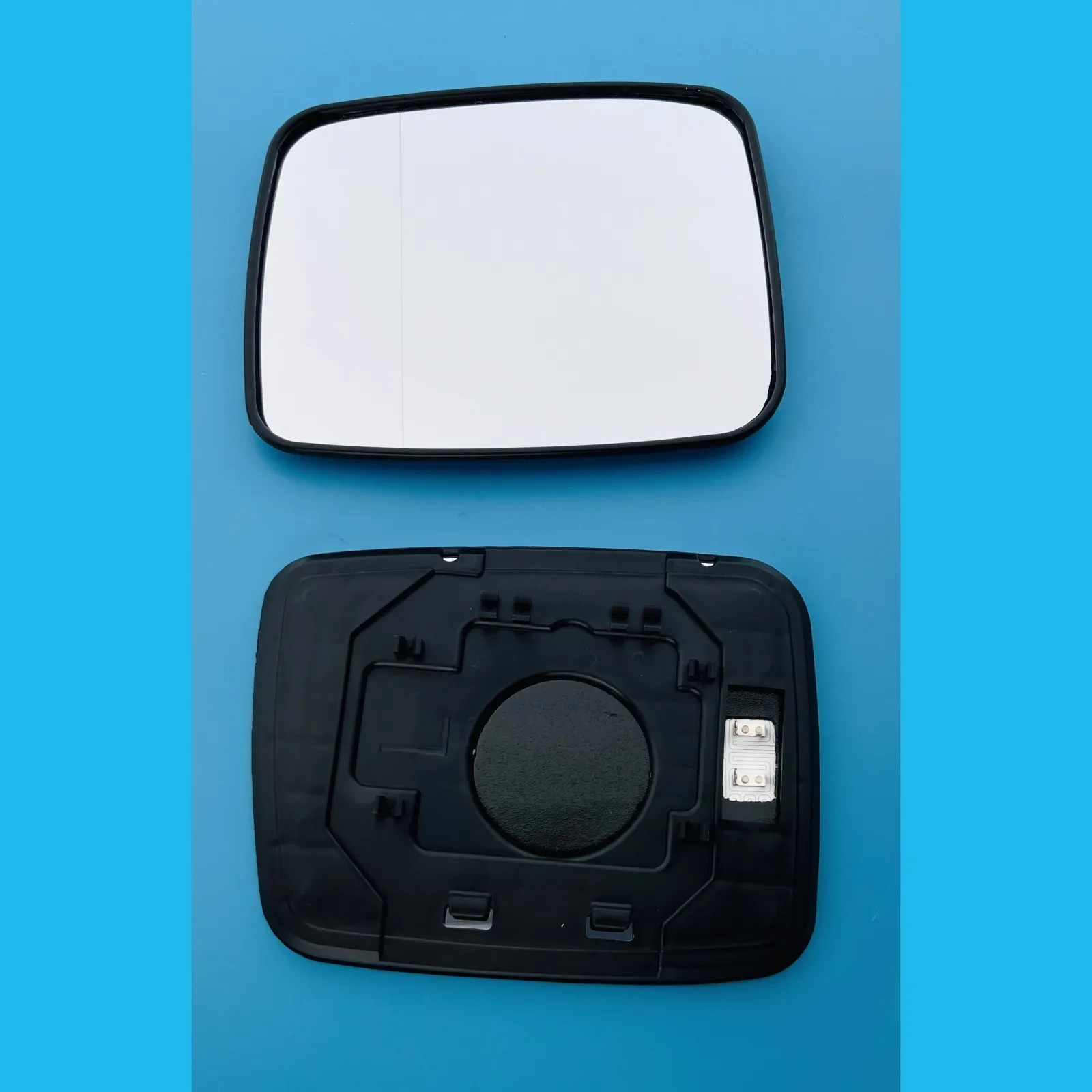 Nissan X-Trail Clip-on Wing Mirror Glass 2001-2006 — Heated, Convex — Left Passenger Side