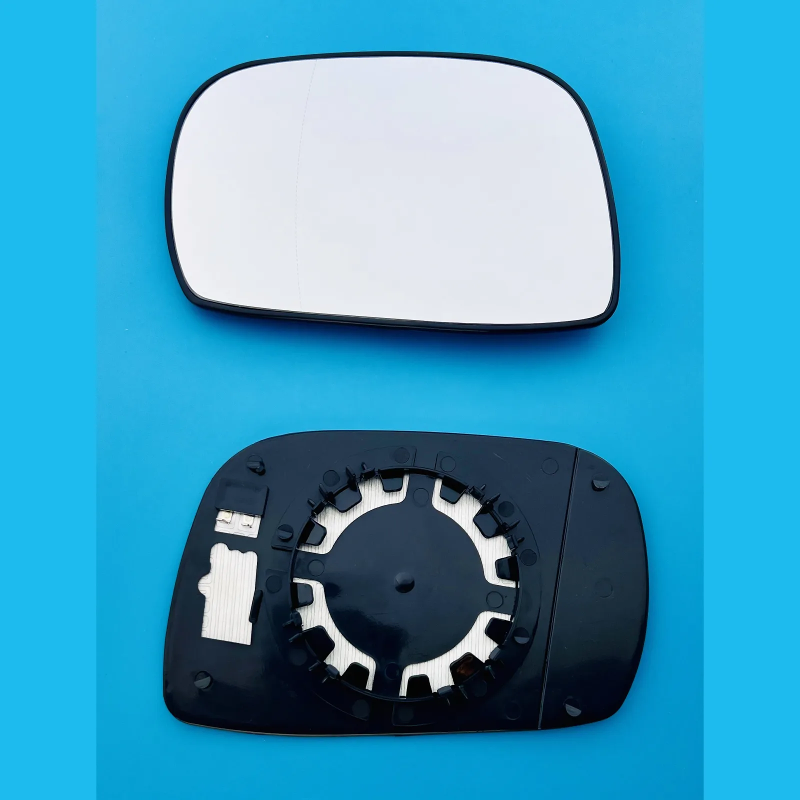 Vauxhall Agila Clip-on Wing Mirror Glass 2000-2008 — Heated, Convex — Left Passenger Side