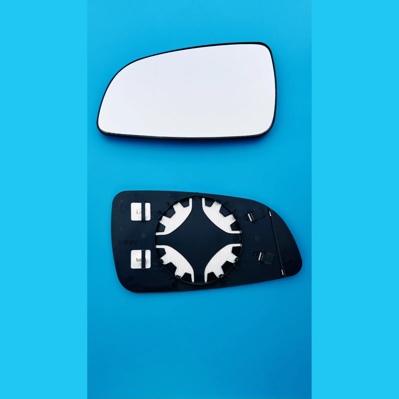 Vauxhall Astra Clip-on Wing Mirror Glass 2004-2008 — Heated, Wide Angle — Left Passenger Side