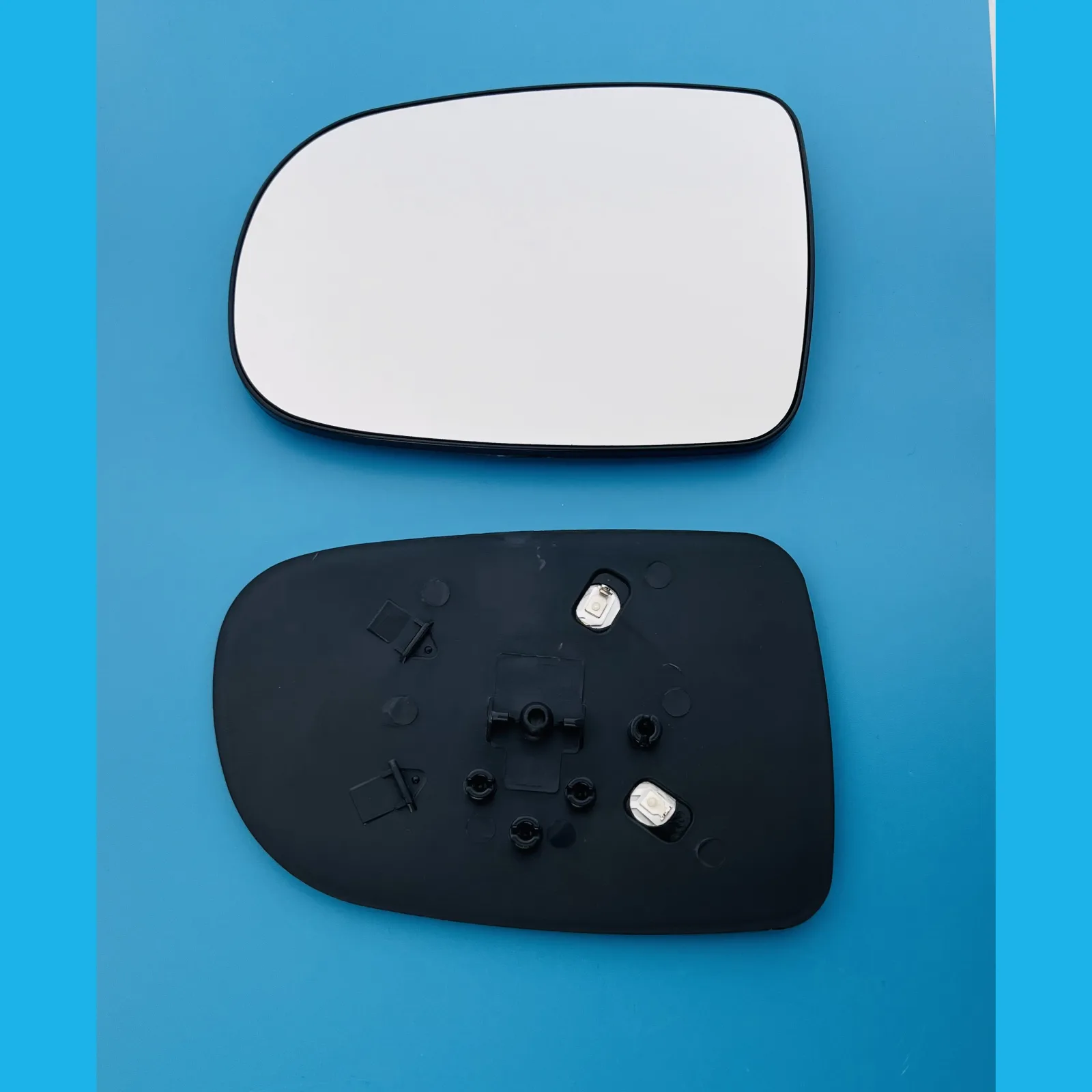 Vauxhall Corsa Clip-on Wing Mirror Glass 2001-2006 — Heated, Convex — Left Passenger Side