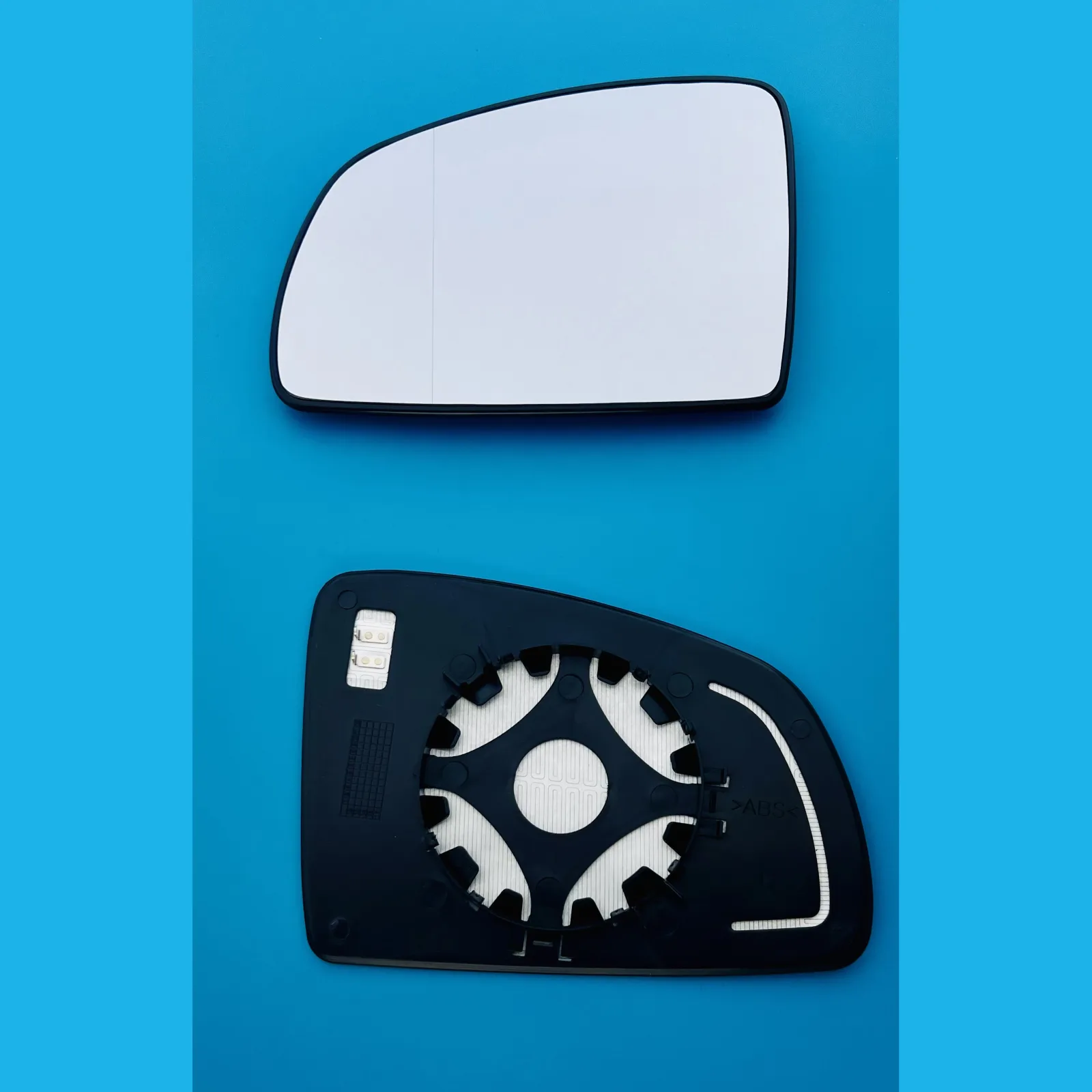 Vauxhall Meriva Clip-on Wing Mirror Glass 2003-2010 — Heated, Convex — Left Passenger Side
