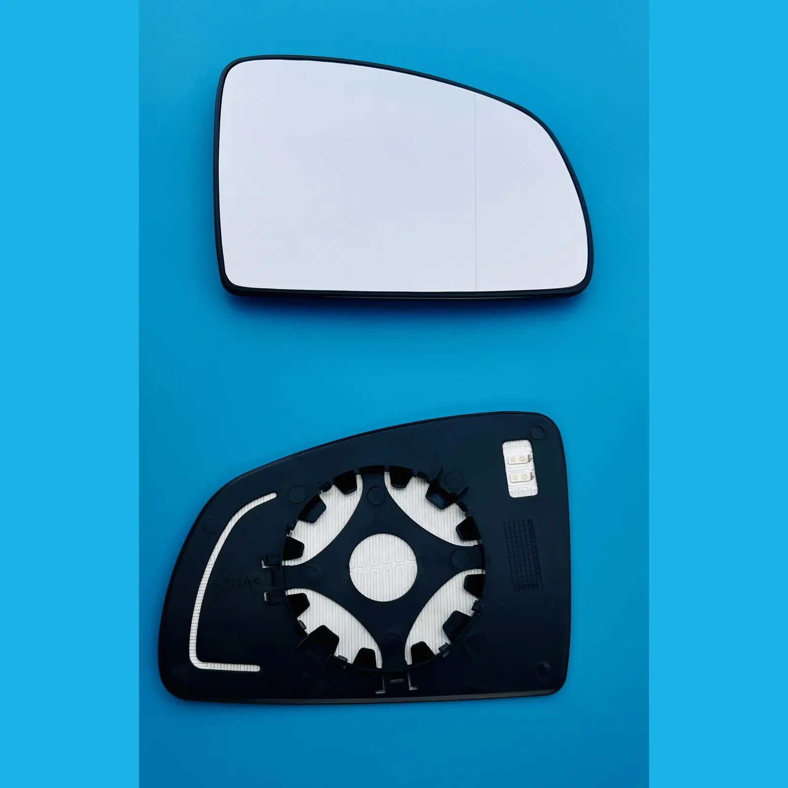 Vauxhall Meriva Clip-on Wing Mirror Glass 2003-2010 — Heated, Wide Angle — Right Driver Side