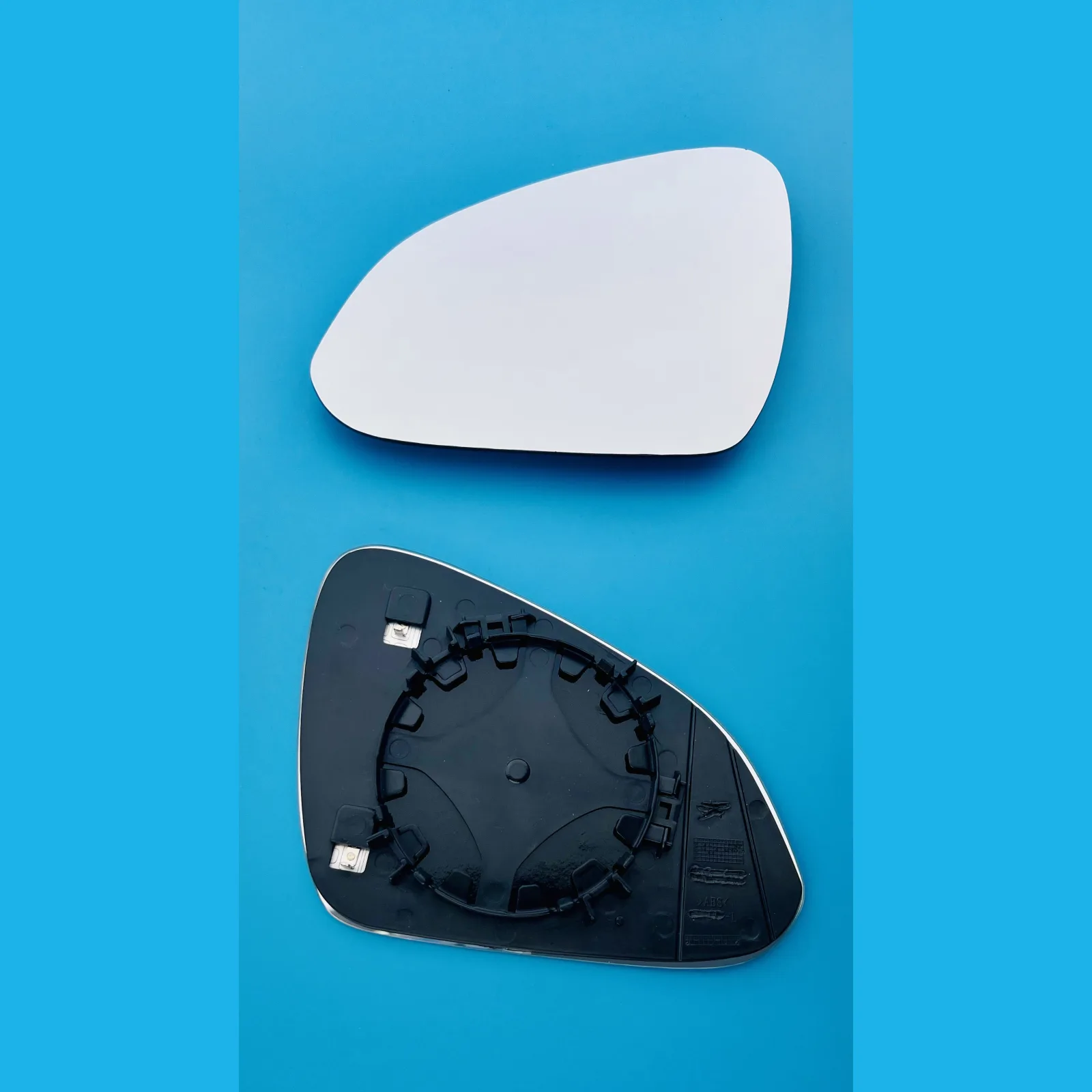 Vauxhall Insignia Clip-on Wing Mirror Glass 2008-2016 — Heated, Convex — Left Passenger Side