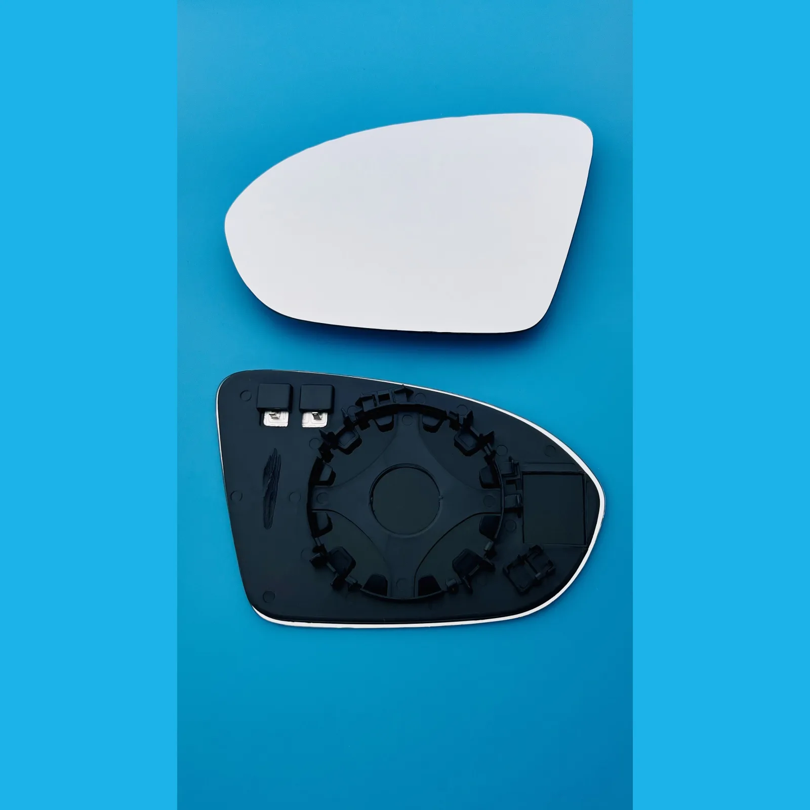 Vauxhall Insignia Clip-on Wing Mirror Glass 2017-2020 — Heated, Convex — Left Passenger Side