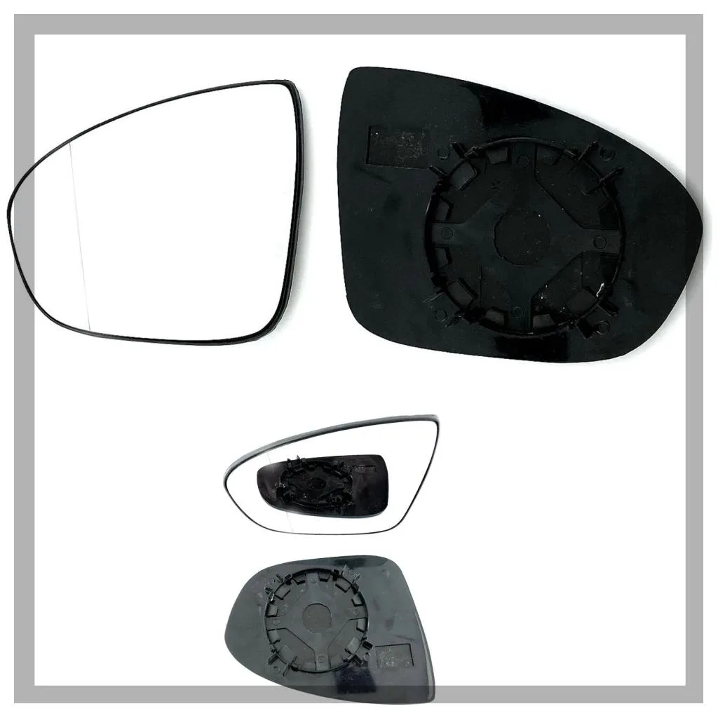 Vauxhall Meriva Clip-on Wing Mirror Glass 2010-2016 — Heated, Convex — Left Passenger Side