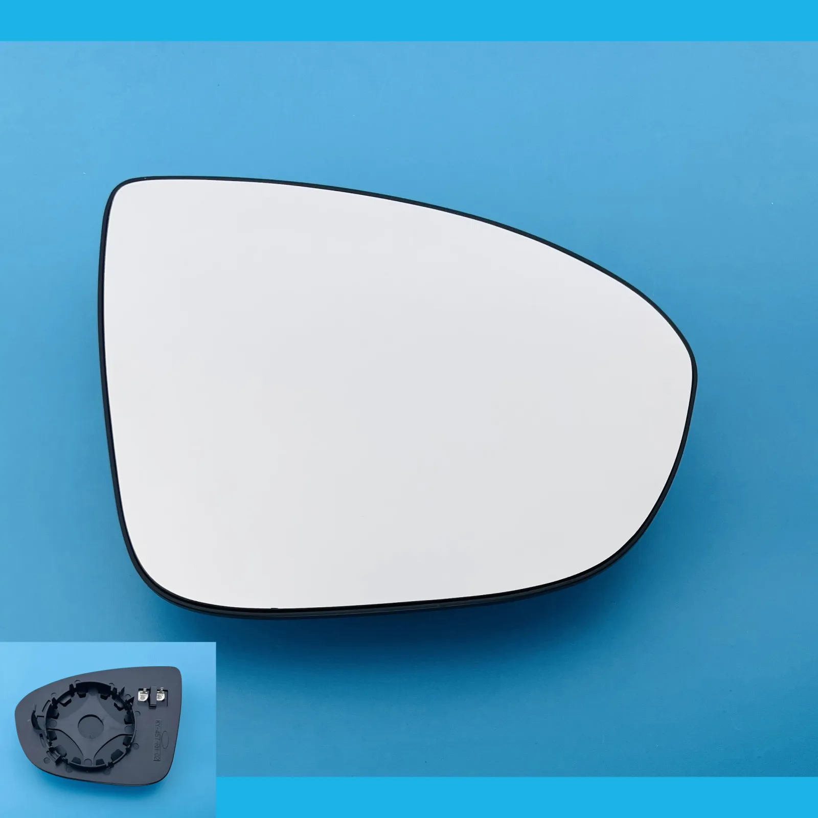 Clip on Wing Mirror Glass — Right Driver Side