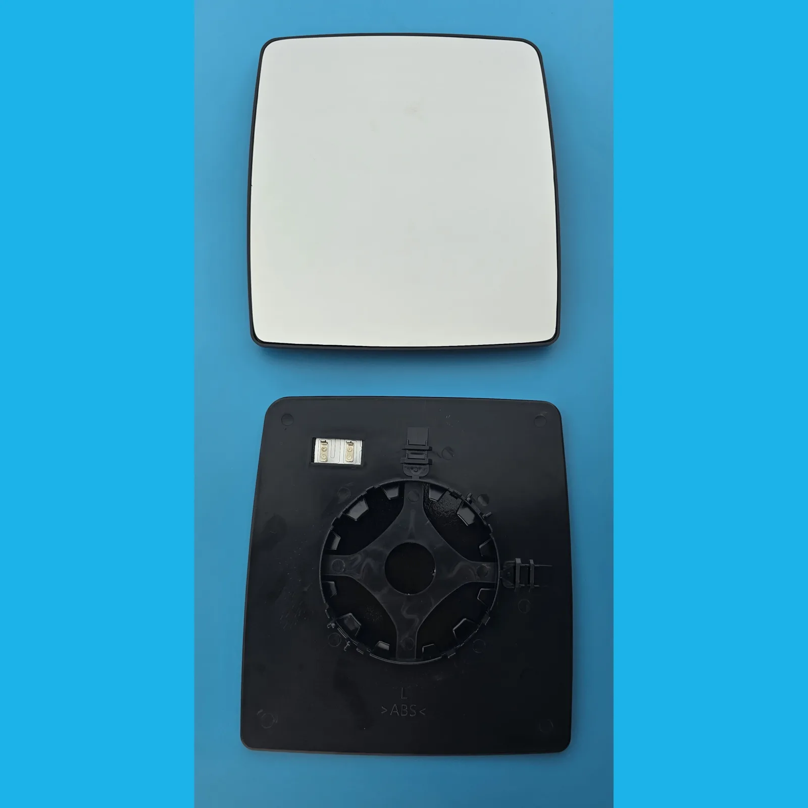Vauxhall Combo Clip-on Wing Mirror Glass 2001-2011 — Heated, Convex — Left Passenger Side