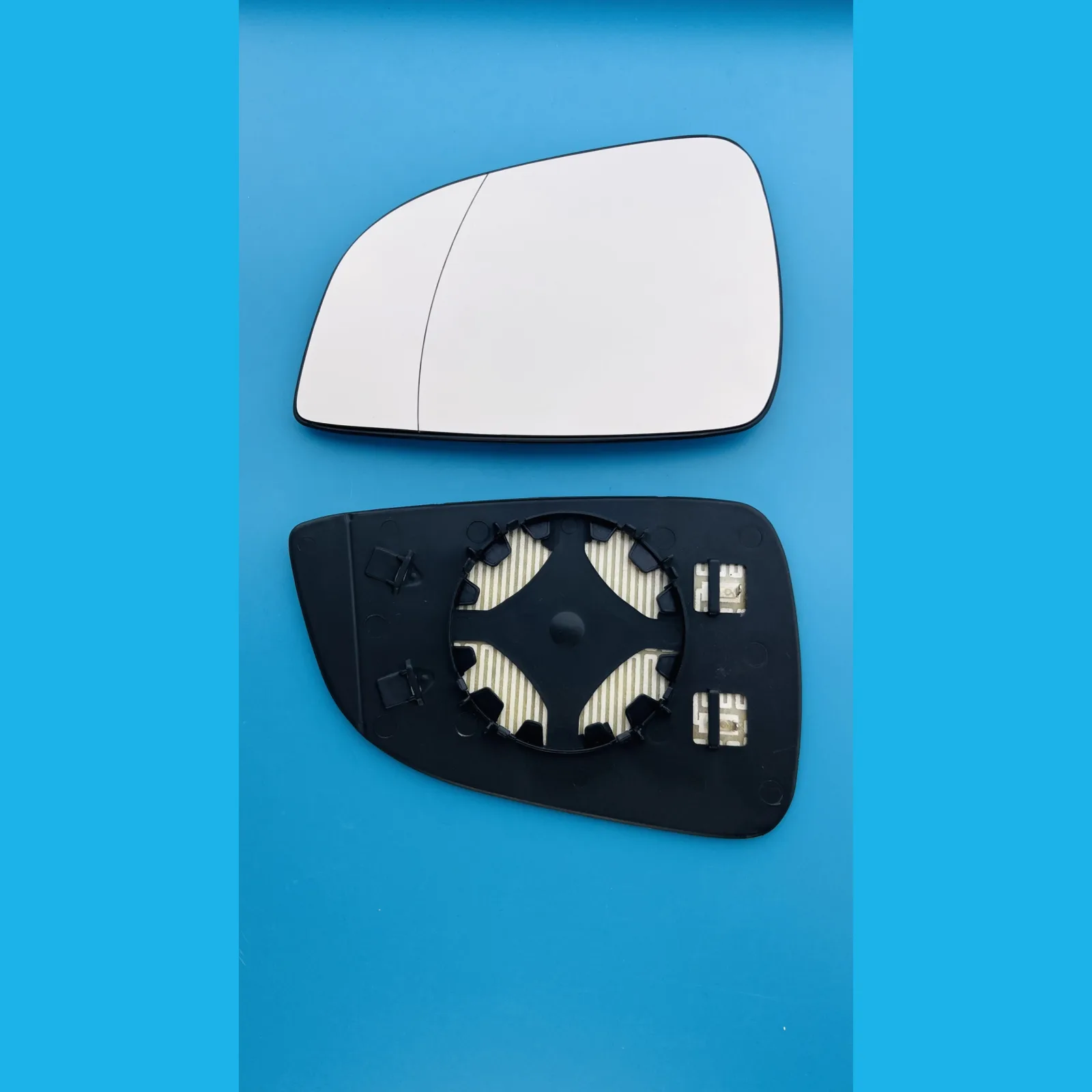 Vauxhall Astra Clip-on Wing Mirror Glass 2009-2010 — Non-heated, Wide Angle — Left Passenger Side