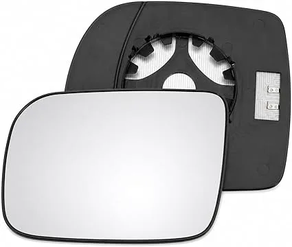 Renault Kangoo Clip-on Wing Mirror Glass 1997-2001 — Heated, Convex — Left Passenger Side
