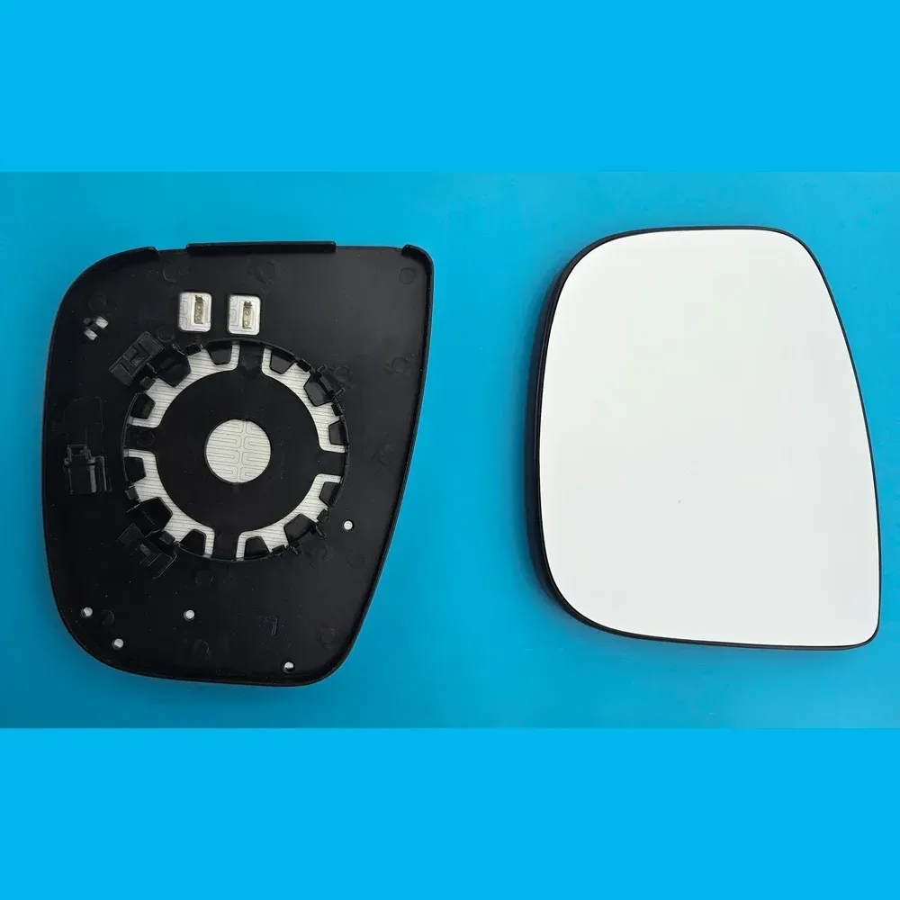 Vauxhall Combo Clip-on Wing Mirror Glass 2019-2025 — Heated, Convex, Chrome — Left Passenger Side