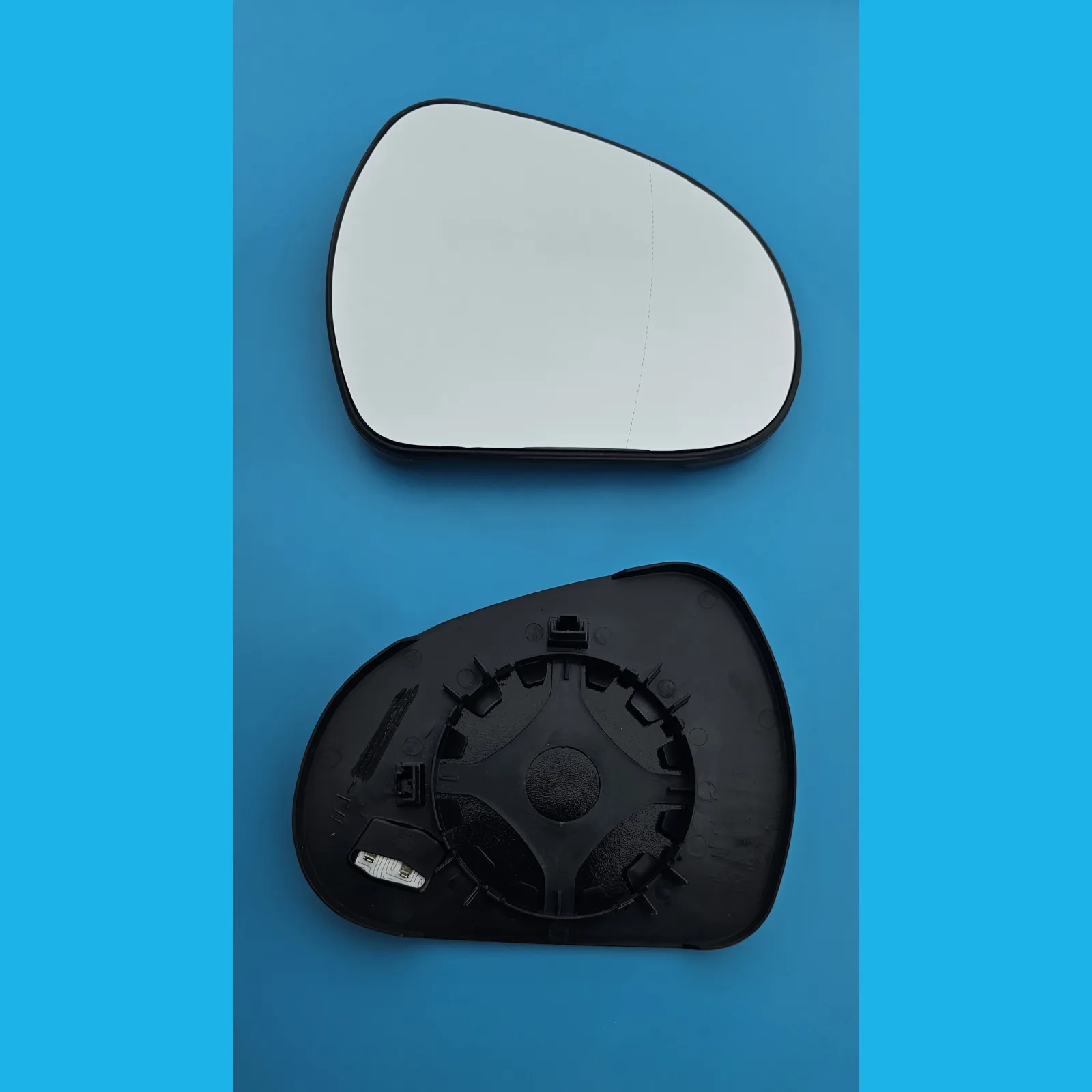 Peugeot 207 Clip-on Wing Mirror Glass 2006-2018 — Heated, Convex — Right Driver Side
