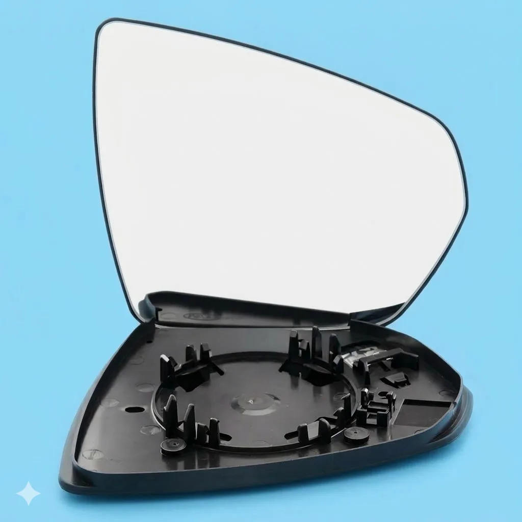 Clip on Wing Mirror Glass — Right Driver Side