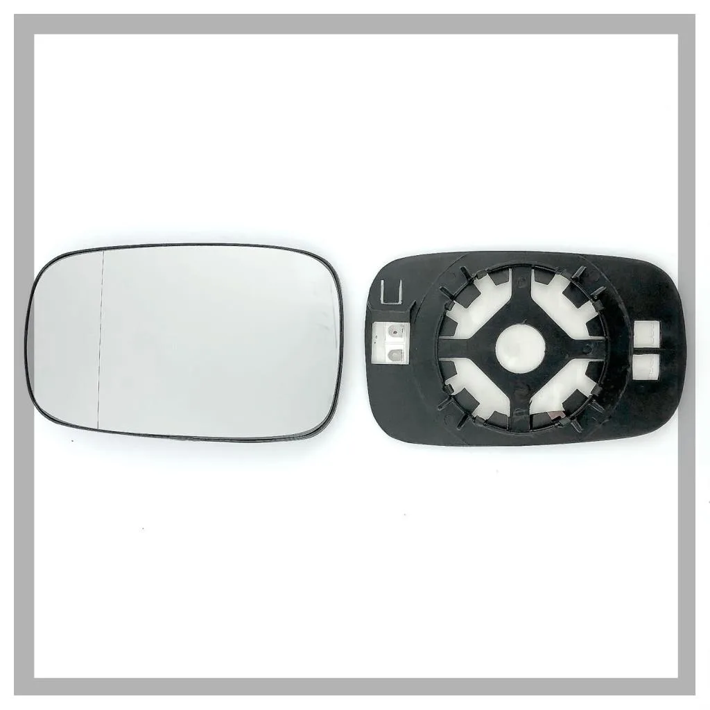 Renault Clio Clip-on Wing Mirror Glass 2005-2009 — Non-heated, Convex — Pair (Left Passenger + Right Driver)