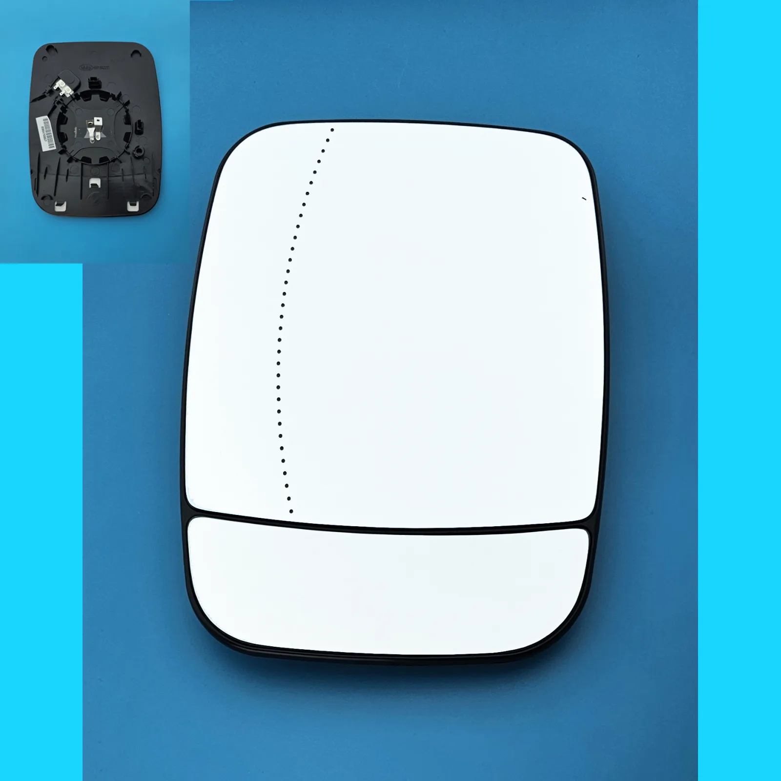 Renault Trafic Clip-on Wing Mirror Glass 2014-2022 — Heated, Wide Angle — Left Passenger Side