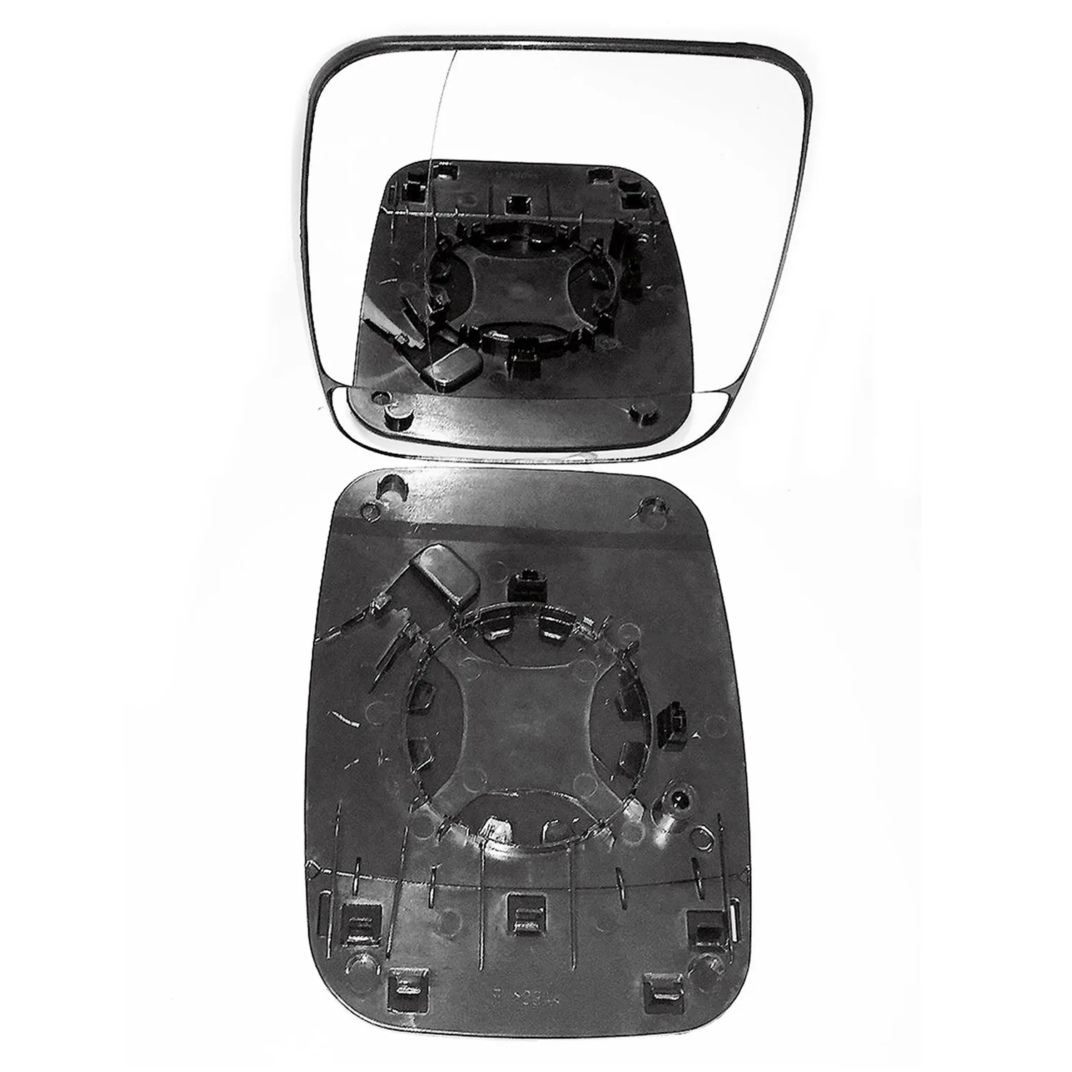 Clip on Wing Mirror Glass — Left Passenger Side