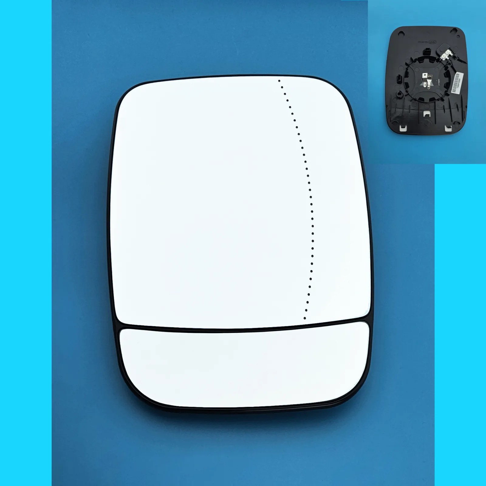 Renault Trafic Clip-on Wing Mirror Glass 2014-2022 — Heated, Wide Angle — Right Driver Side