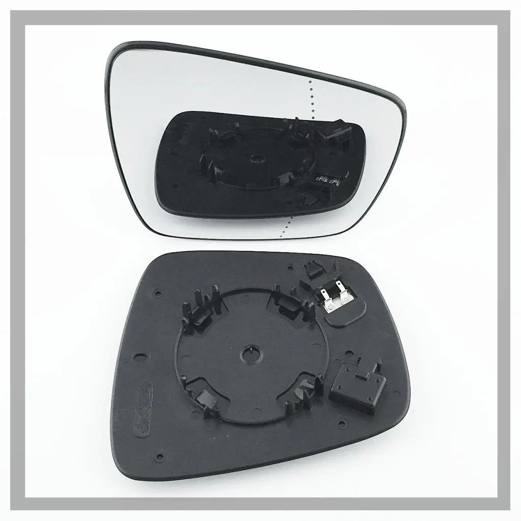 Renault Kadjar Clip-on Wing Mirror Glass 2015-2024 — Heated, Convex — Right Driver Side