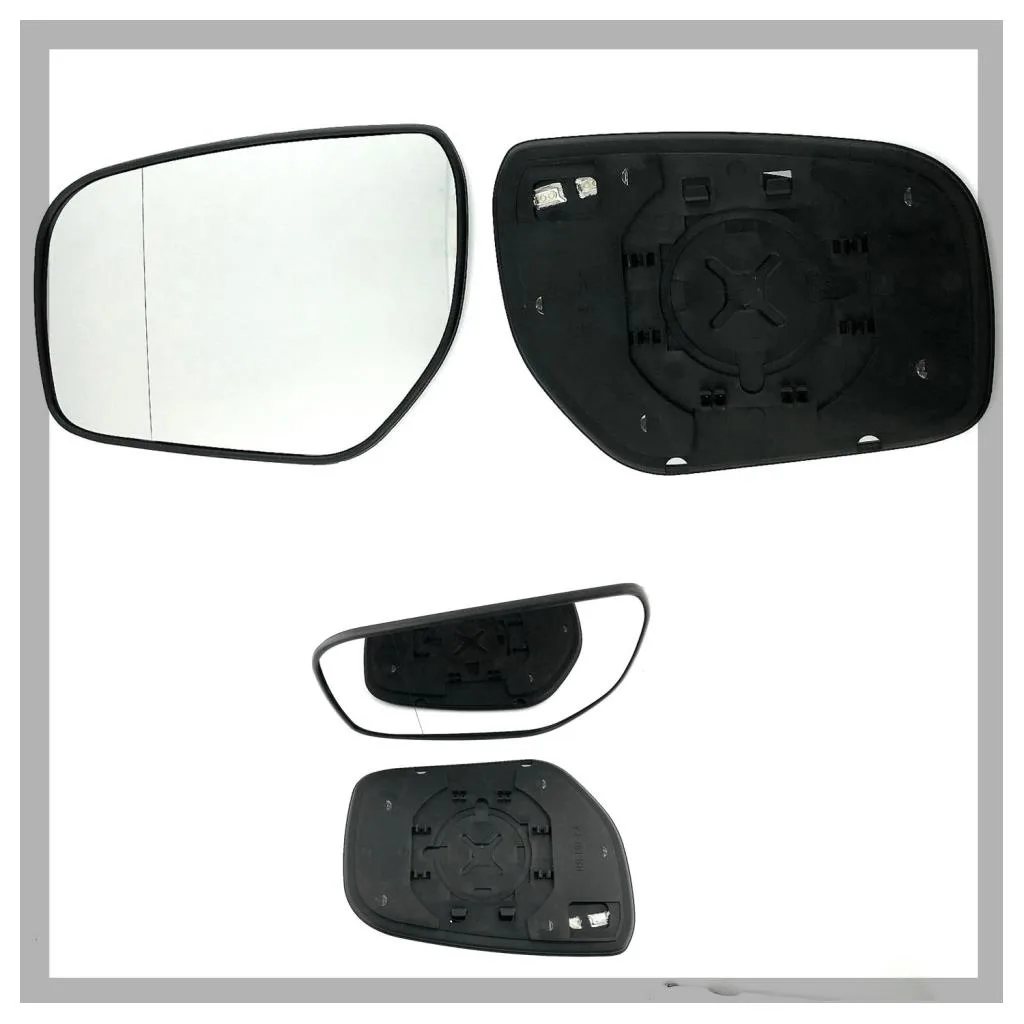 Renault Koleos Clip-on Wing Mirror Glass 2008-2011 — Heated, Convex — Left Passenger Side