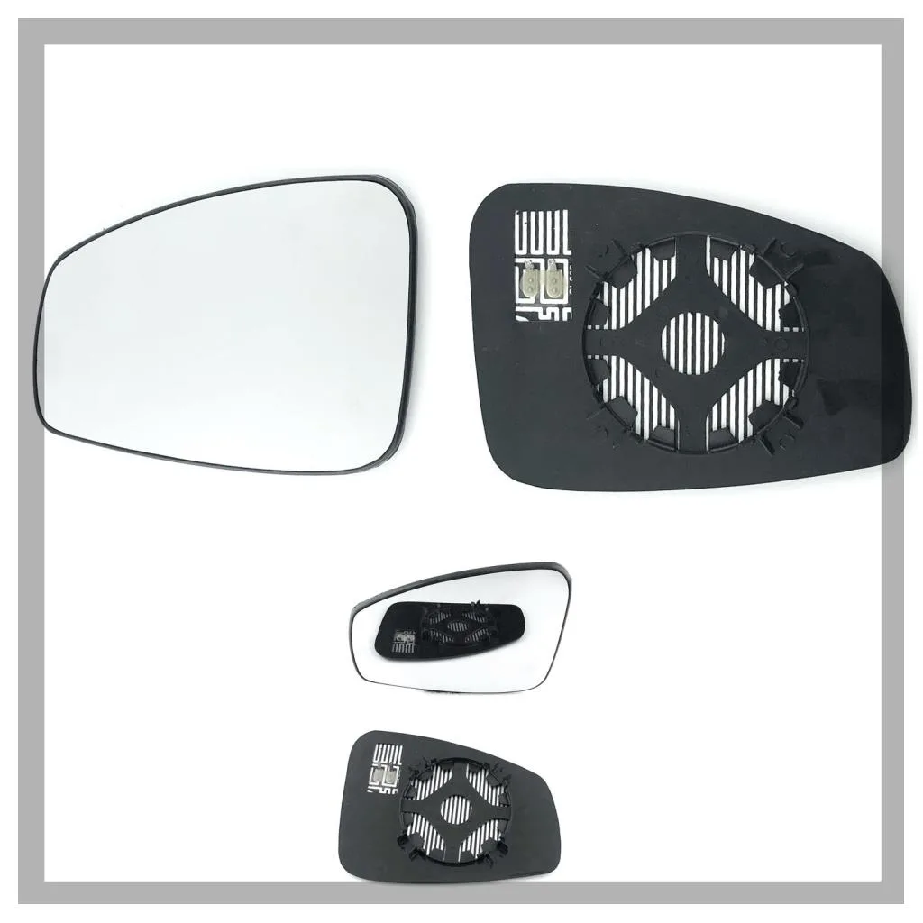 Clip on Wing Mirror Glass — Left Passenger Side