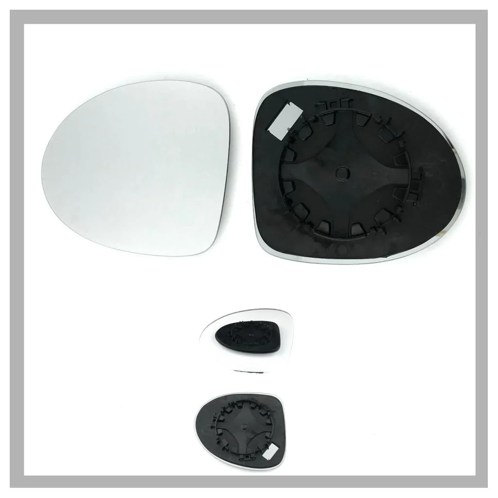 Clip on Wing Mirror Glass — Left Passenger Side