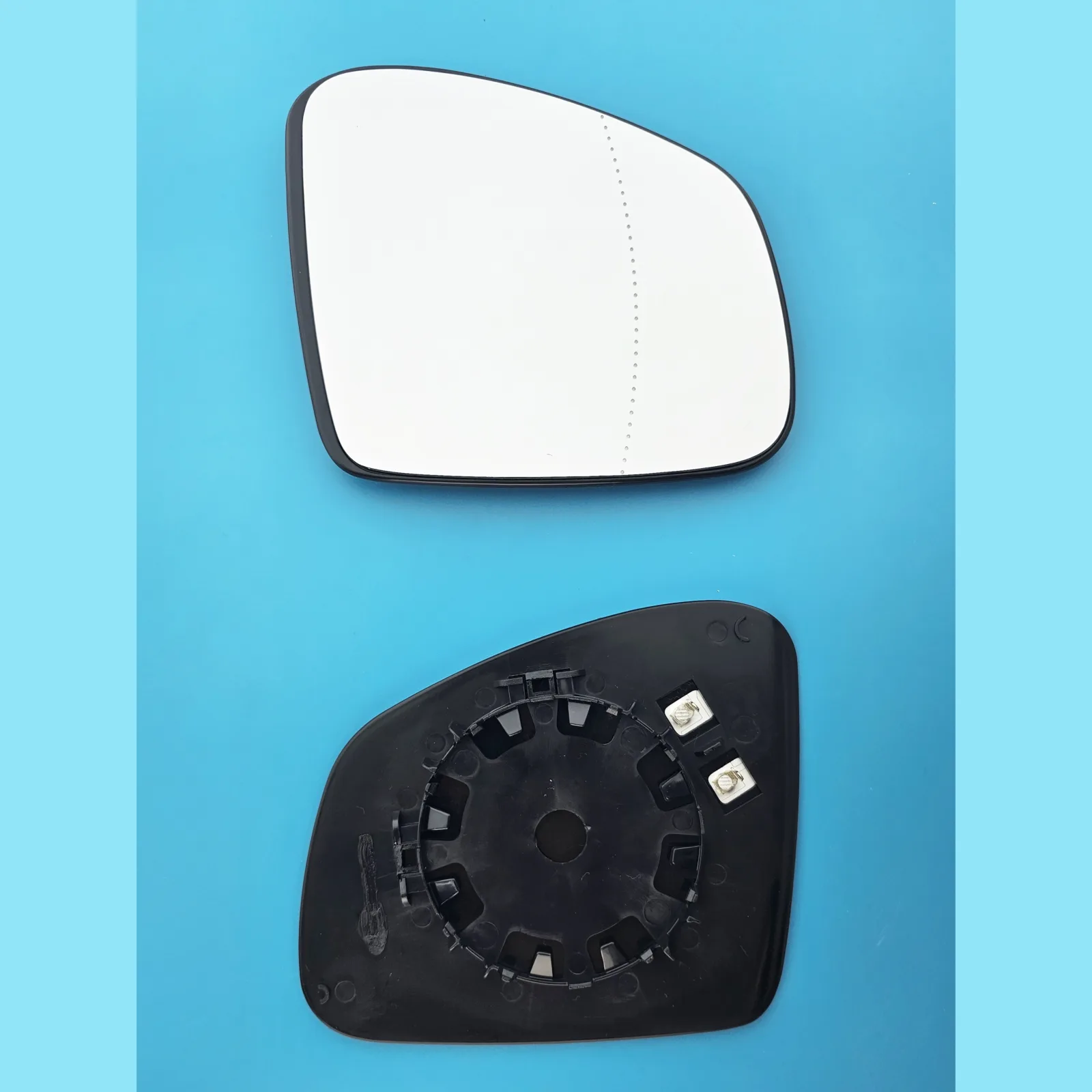 Smart Fortwo Clip-on Wing Mirror Glass 2015-2020 — Heated, Wide Angle — Right Driver Side