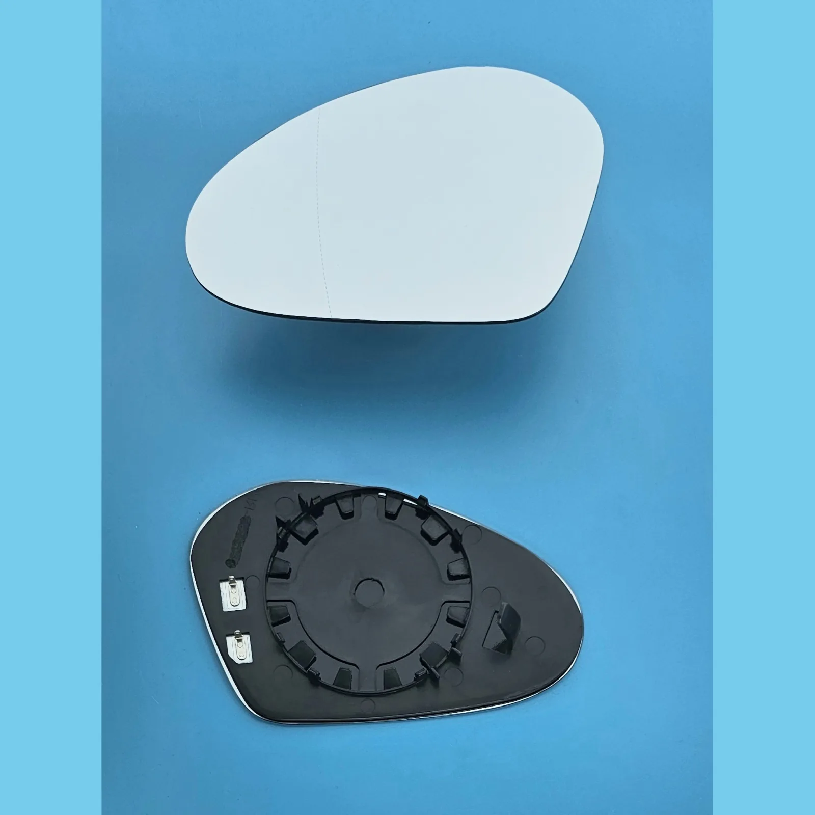 Seat Ibiza Clip-on Wing Mirror Glass 2002-2009 — Heated, Convex — Left Passenger Side