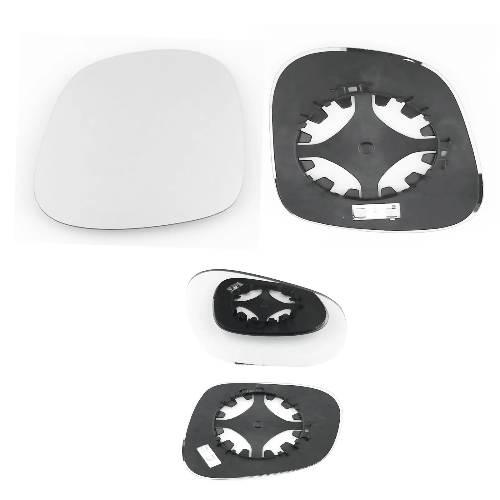 Clip on Wing Mirror Glass — Left Passenger Side